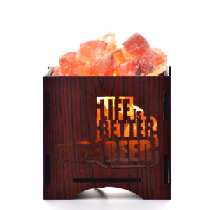 Quote Wooden Basket Salt Lamps