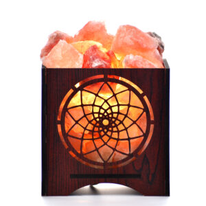 Healing Chakra Basket Salt Lamps