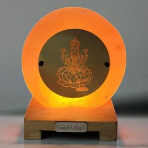 Golden Plate Laxmi Crafted 3D Lamps