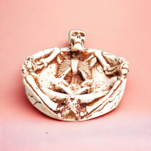 Laying Skeleton Ashtray
