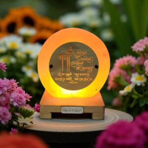 Golden Plate Namokar Mantra Crafted 3D Lamps