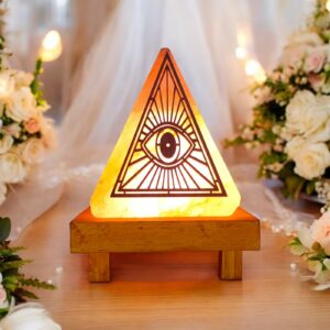 Pyramid Illuminati Salt Lamps