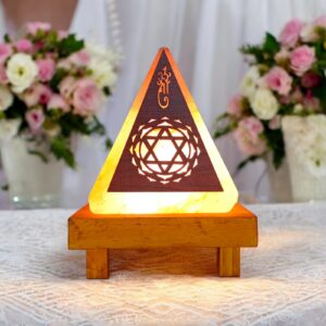 Pyramid Kuber Yantra Salt Lamps