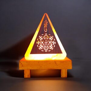 Pyramid Shree Yantra Salt Lamps