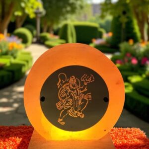 Golden Plate Veer Hanuman Crafted 3D Lamps