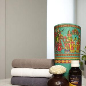 Aqua Oud Ceramic Pot Reed Diffuser Set