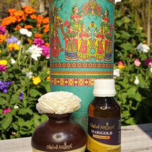 Marigold Ceramic Pot Reed Diffuser Set