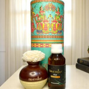 Oud Ceramic Pot Reed Diffuser Set