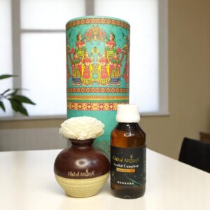 Soulful Camphor Ceramic Pot Reed Diffuser Set