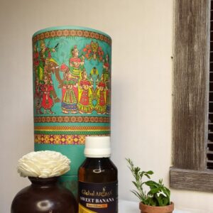 Sweet Banana Ceramic Pot Reed Diffuser Set