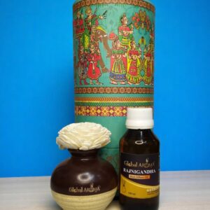 Rajnigandha Ceramic Pot Reed Diffuser Set