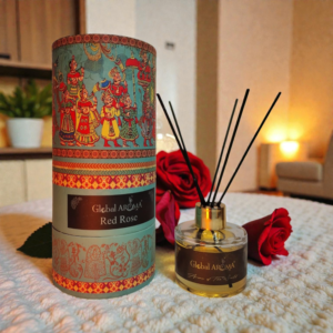 Red Rose Reed Diffuser Set