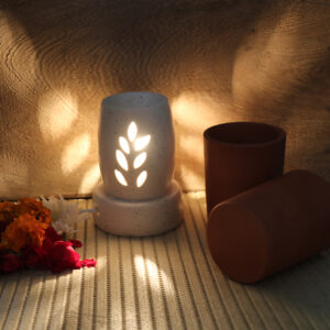 Ceramic Electrical Diffuser Set 7 Patti (15ml Oil)