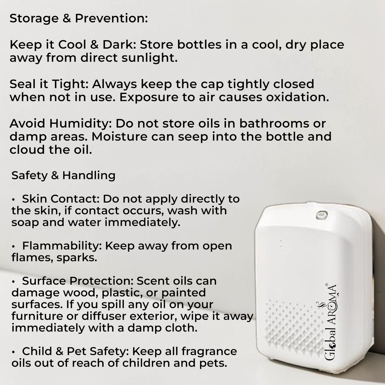 Smart scent Machine safety