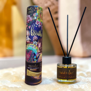 Honey Vanilla Reed Diffuser Gift Set – 50 ml with Fiber Reeds
