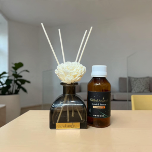 Golden Breeze Reed Diffuser Set (100ml with 5 Reed Sticks)